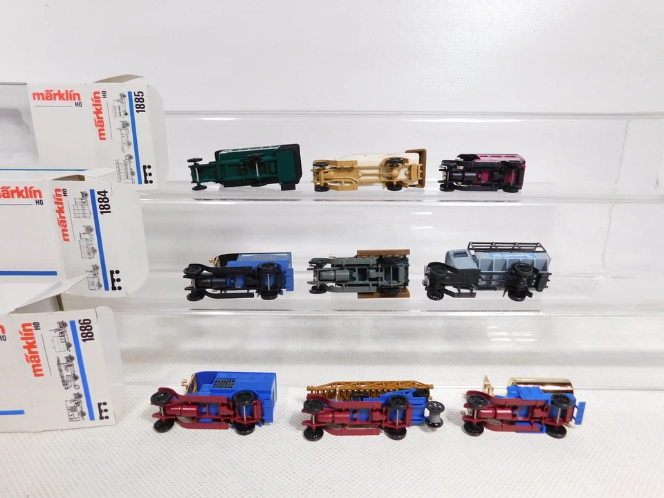 3X Märklin MHI H0 1:87 Set Oldtimer 1884 1885 1886 Pompiere Mint Box #DT342-1 - Immagine 3 di 4
