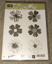 Stampin' Up Flower Shop Cling Stamp Set 6 Stamps 130942