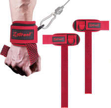 Heavy Duty Cuffed D-Ring Weight Lifting Straps for Enhanced Grip and Comfort