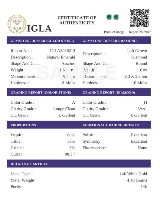 2ct Natural Citrine & Diamond Halo Solitaire Stud Earrings 14k Solid White Gold Foto 4 de 4