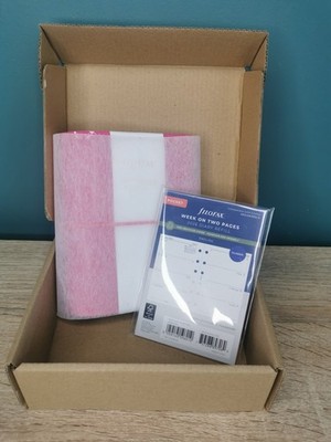 Filofax Domino Patent Pocket Organizer, Pink, Neu