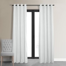 HPD Half Price Drapes Signature Grommet Blackout Velvet Curtains 120 Inches Long