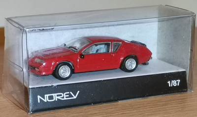 Norev Renault Alpine A310 1977 Red  Modellauto H0 1:87 in Ovp.