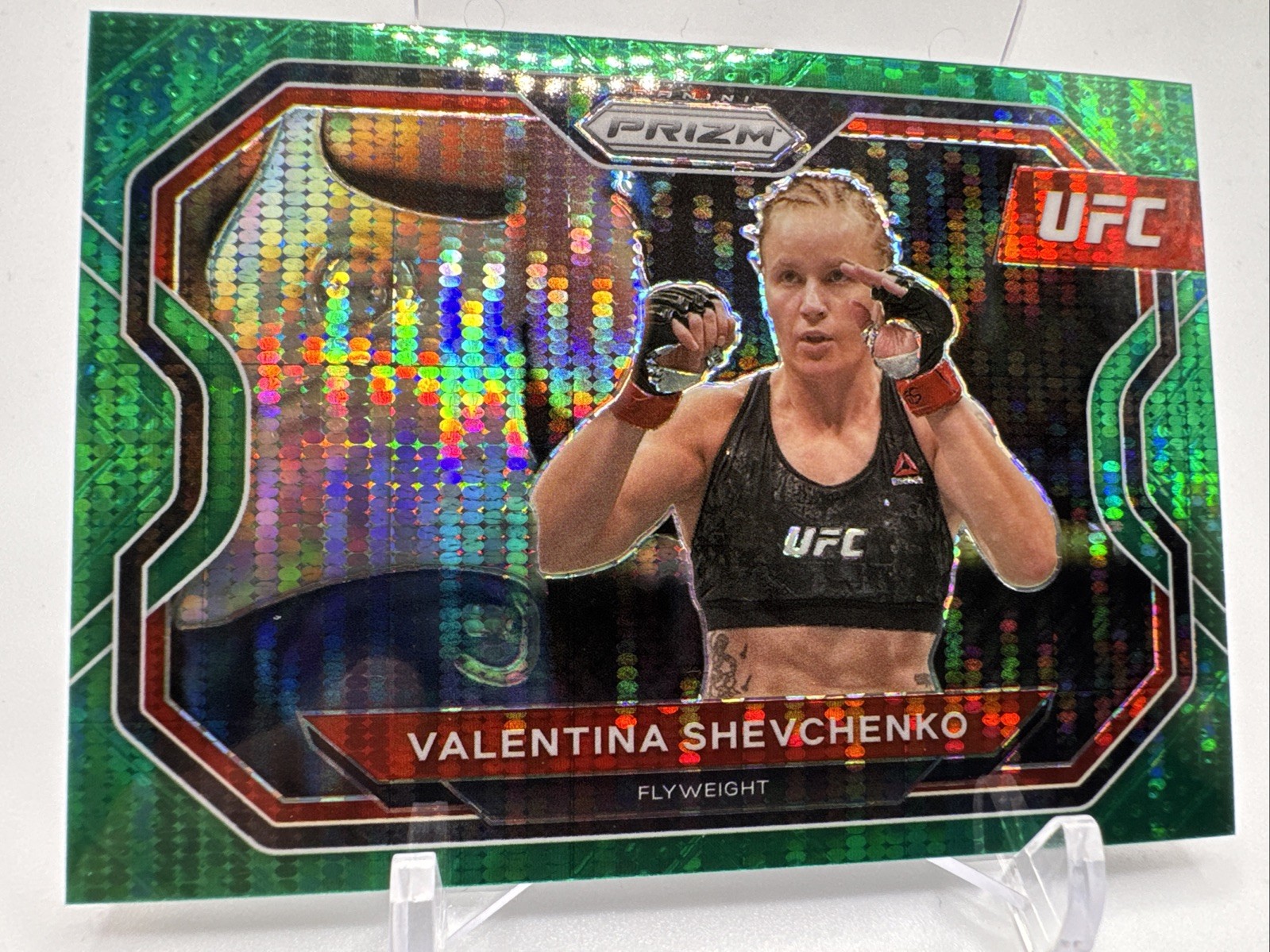 Valentina Shevchenko 2021 Prizm Green Pulsar 4/25 UFC- 5103