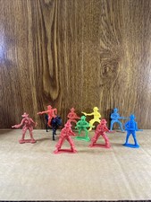 Vintage Lot 1M Plastic Toy Cowboy some Marx Figures Lot of 10