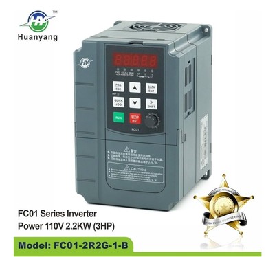 Variable Frequency Drive,1 Phase Input, 3 Phase 0-400HZ Output, 2.2kW 3HP 110V 