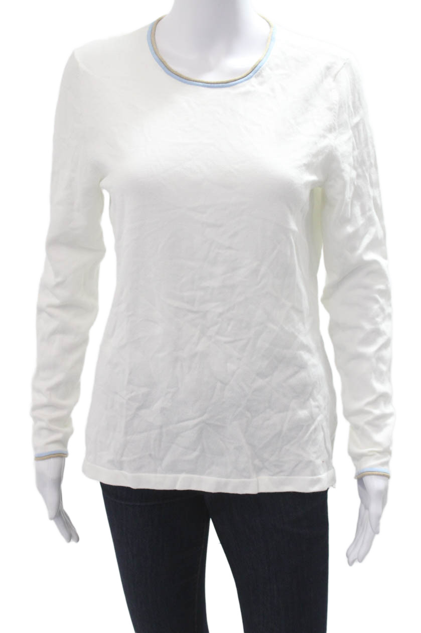 J. Mclaughlin Womens Basic Crew Neck Long Sleeve … - image 1