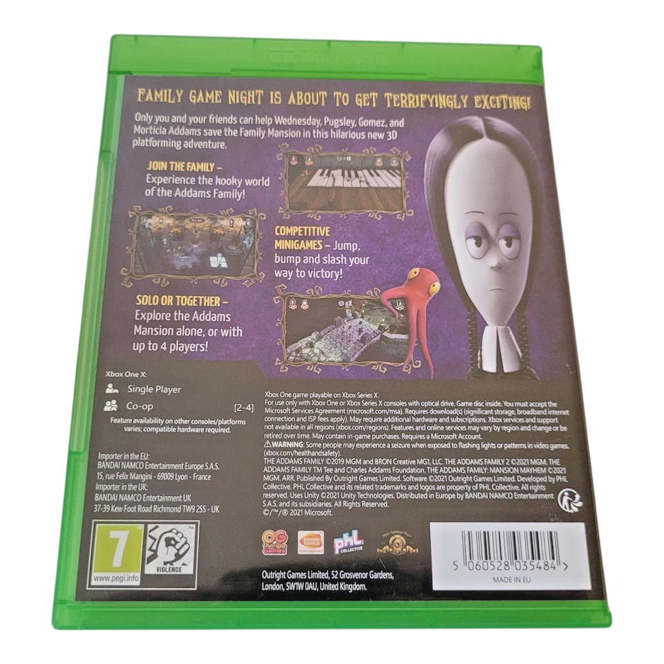 The Addams Family Mansion Mayhem Xbox One Series X MINT DISC - Image 2 of 4