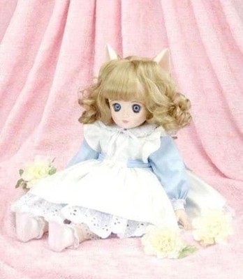 2006 Star of Cottonland White Dream Dreaming Little Cat Bisque Doll 500  #QYDIH9
