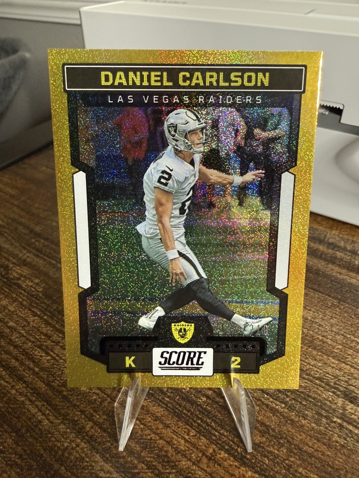 2023 Score - Daniel Carlson #138 Gold Dots /210