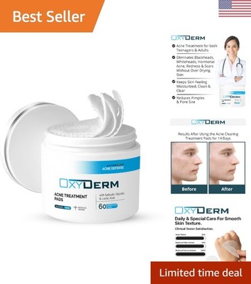 Clinically Proven Acne Treatment Pads - Eliminate Breakouts & Improve Texture