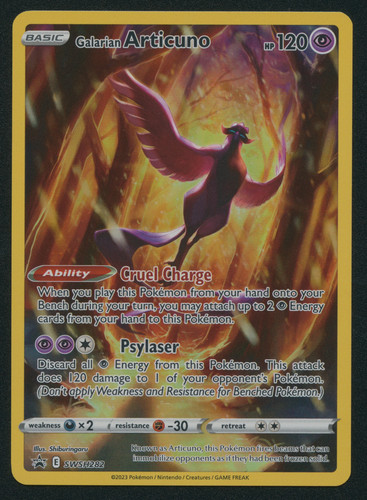 Galarian Articuno - SWSH Black Star Promos