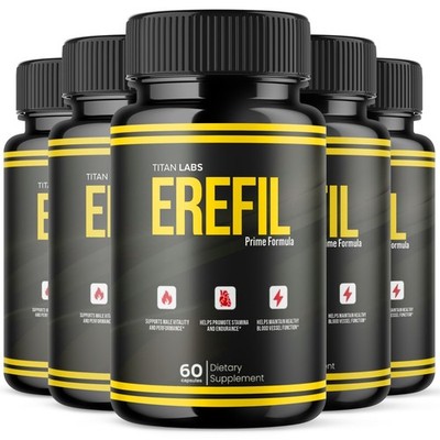 (5 Pack) Erefil Advanced Male Health Support Vitamin Supplement Ere Fil 300 Caps