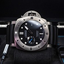 Panerai Luminor Submersible PAM01305 47mm Titanium Black Dial Box Papers 2019