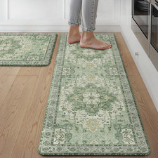 Kitchen Mats for Floor 2Pcs, Washable anti Fatigue Mat for Cushioned, 17.3"X47"