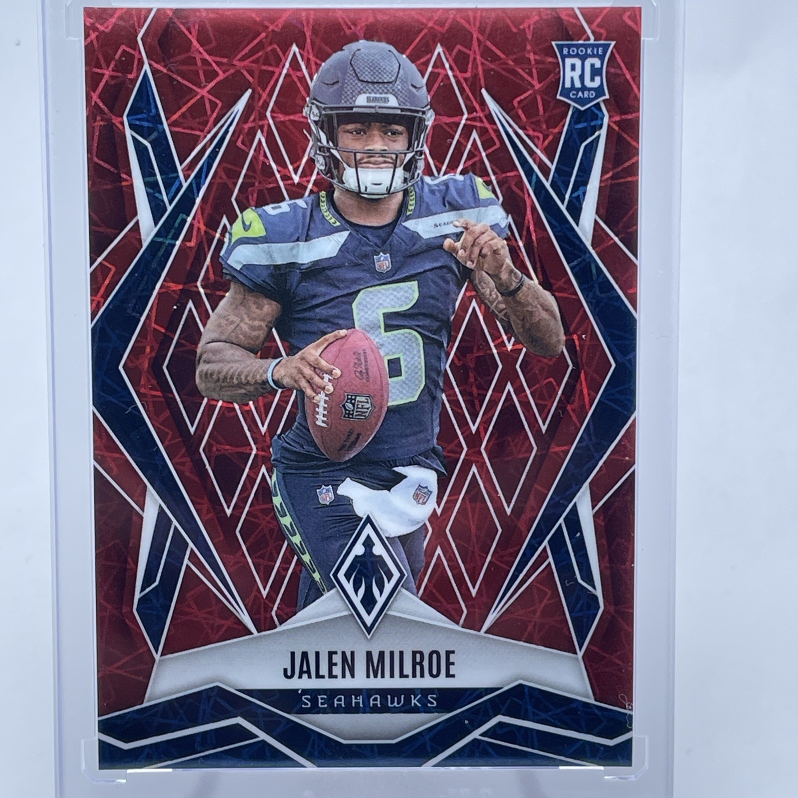 2025 Panini Phoenix JALEN MILROE Rookie Red Lazer /199 #151 - Seahawks