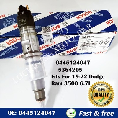 OEM Fuel Injector 0445124047 Common Rail Diesel RAM 3500 19-22 6.7L 5364205 NEW