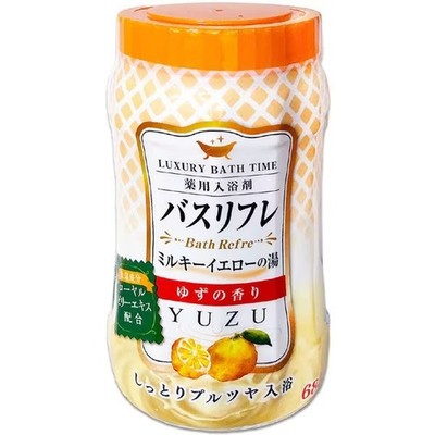 LION Bath Refre Bath Additive Yellow Cloudy Water 680g Yuzu Scent