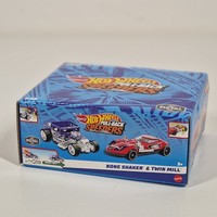 Hot Wheels Pull-Back Speeders 1:43 Bone Shaker & Twin Mill 2Er Set NEU / OVP