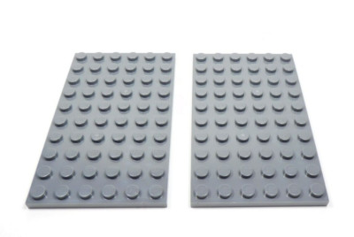 LEGO 2 Dark Bluish Gray 6x10 Plates H0