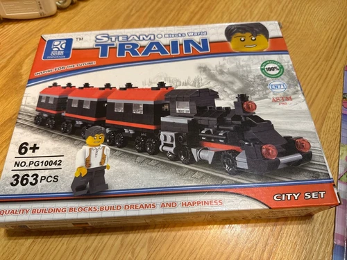 Mindbox Blocks World STEAM TRAIN 363 Pcs-Quality Blocks Build Dreams/Happiness