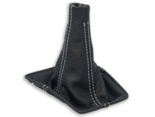 SCHALTMANSCHETTE FÜR TOYOTA CELICA V T180 1990-1993 SCHALTSACK LEDER NAHT WEISS