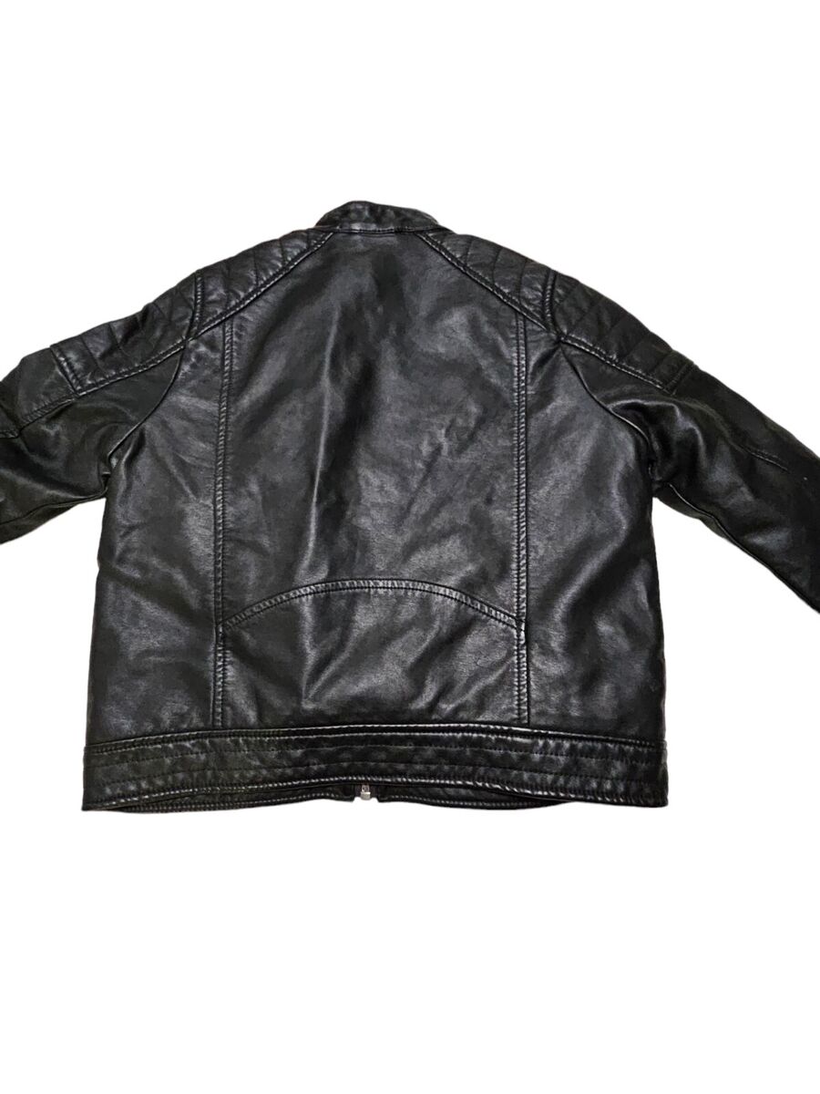 Zara Boys Faux Leather Jacket Black Moto Biker Size 8 | eBay Zara Boys Faux Leather Jacket Black Moto Biker Size 8 | eBay