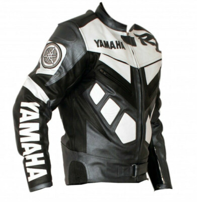 YAMAHA R1 Veste de Motard en Cuir Veste en Cuir Motard Veste en - Main Image