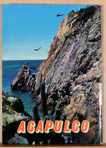 Brochure pubblicitaria anni 70 Acapulco Messico hotel illustrati a colori yacht - Foto 9 di 9