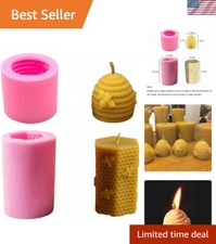 Premium Honeycomb Silicone Candle Molds - 2 Pack for Creative Crafts