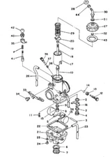 Complete Carburetor Assy for Yamaha MX400 1975 Ready to Install