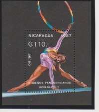 Nicaragua 1987 MNH Rhythmic Gymnastics, Sports