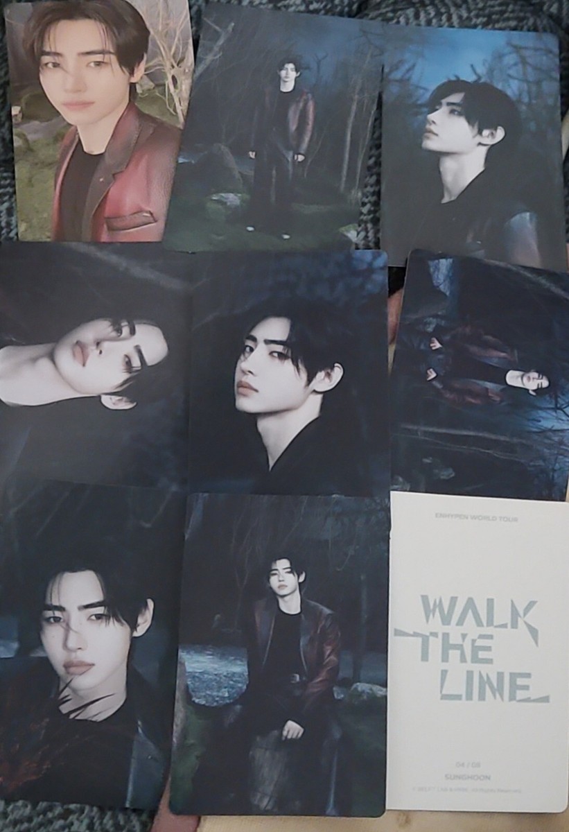 アイドル ENHYPEN WALK THE LINE Trading Card Set ENHYPEN OFFICIAL WORLD TOUR WALK THE LINE MD TRADING CARD