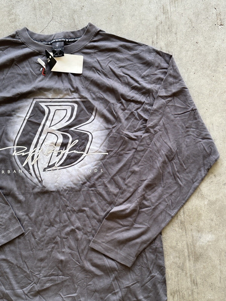 RARE Vintage Ruff Ryders Long Sleeve Shirt Sz L VTG RARE NYC