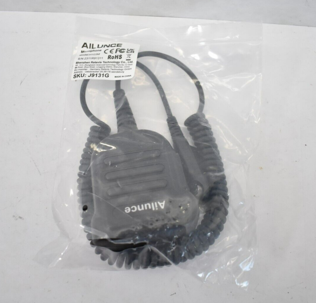 Ailunce H103M Waterproof Speaker MIC Microphone J9131G Programming Radio-image