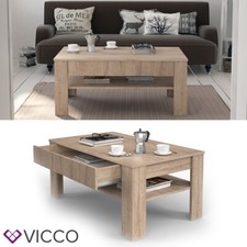 Tavolino da salotto Tavolino cassetti Tavolino da caffè Milan Sonoma Vicco