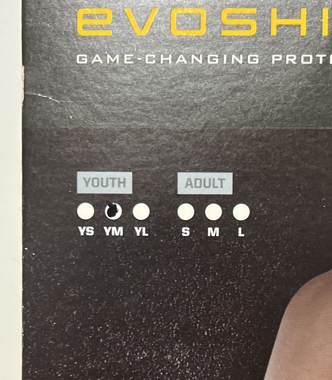 NEW EvoShield Male Chest Guard ShirtCharcoal Gray Sleeveless YOUTH