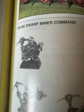 CLASSIC Warhammer Dwarf Command Metal - Rare & OOP - Citadel Dwarf