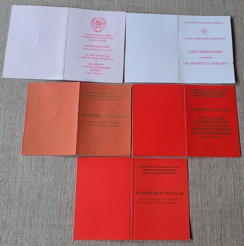 SET 5 SELTENE UDSSR SOWJETISCHE RUSSISCHE MILITÄR MEDAILLEN FÜR FRAU MAJOR ORIGINAL - Bild 15 von 18