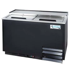 50" Black Glass Froster / Plate Chiller - 115V