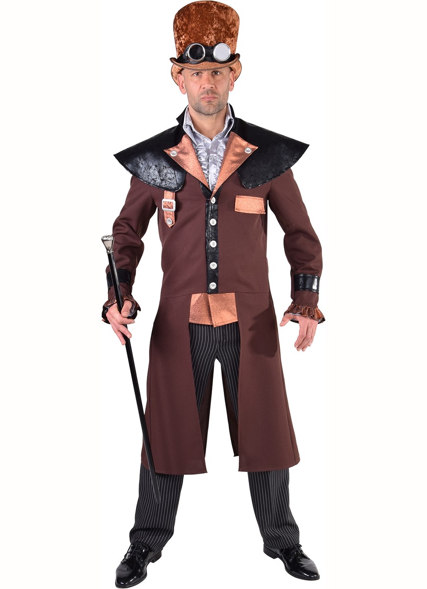 Accessoire Costume Steampunk - Chaîne Avec Cadran Bronze, Pour Déguisement Homme/femme, Carnaval, Fête - 5