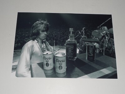 Keith Richards/Mick Jagger Jack/Coke Rolling Stones 1972 USA Tour Poster 19''x13''