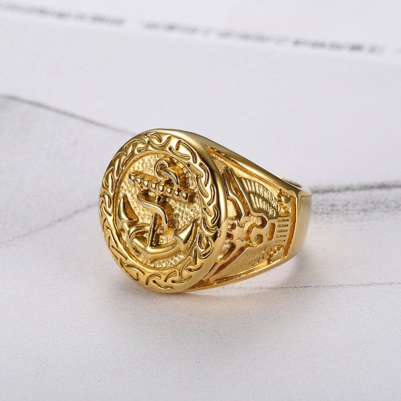 Anchor ring gold deals
