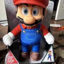 2023 Jakks The Super Mario Bros Movie 14 Mario Poseable Plush Figure Nintendo