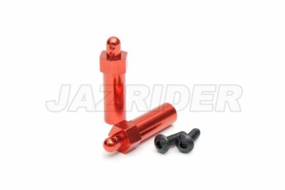 Jazrider Aluminum Rear Body Post (2pcs,Red)For Tamiya Thunder Shot Fire Dragon