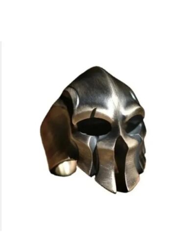 Herren Biker Gladiator Schädel spartanischer Helm Ring Edelstahl Größe 7-15 Geschenk - Bild 5 von 7