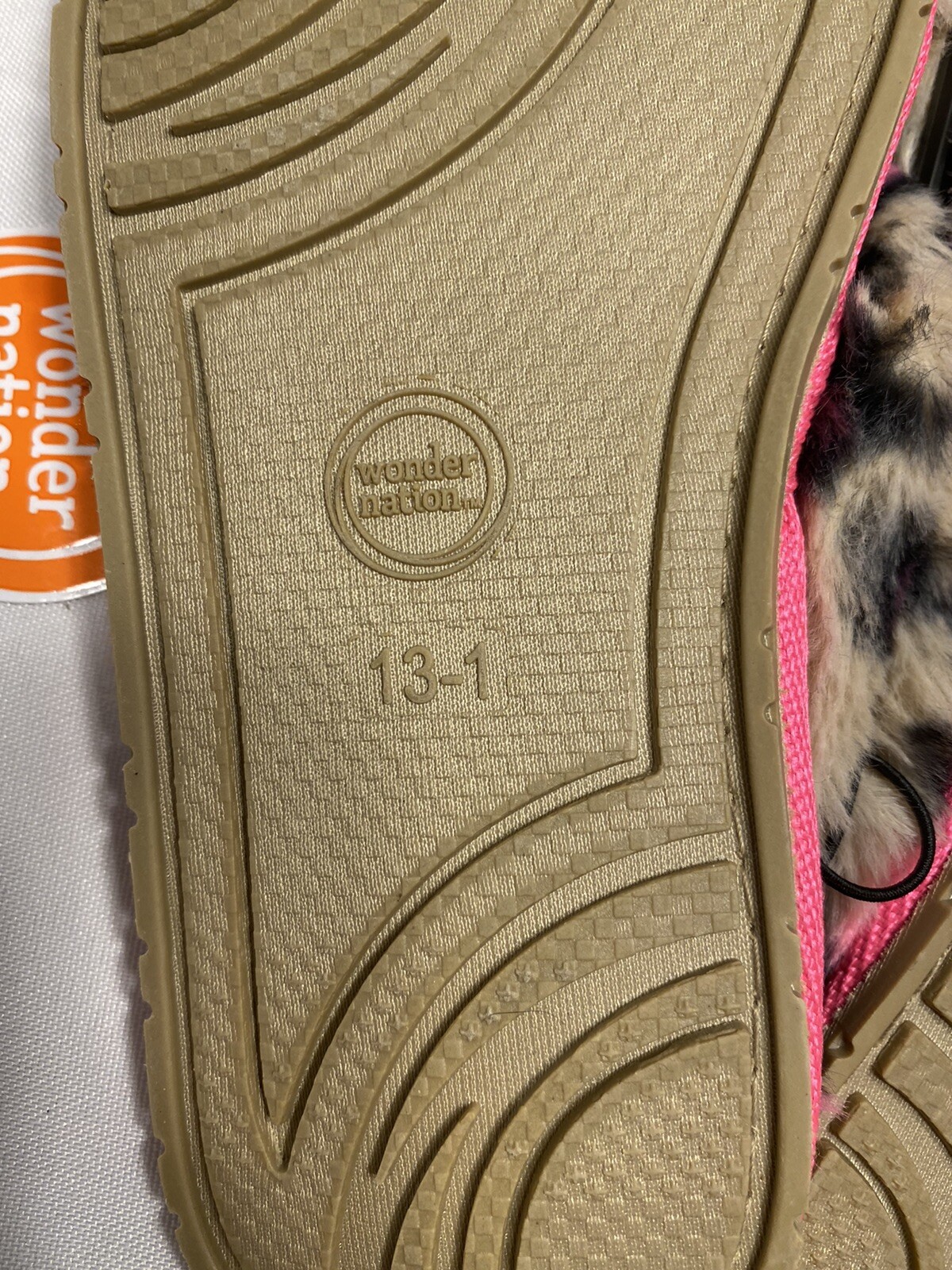 SAOLA wonder nation sandali pantofole bambina stampa animalier suola rigida taglia 13 1