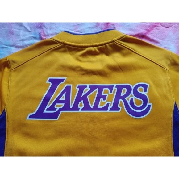 Los Angeles Lakers Full-Zip Yellow Warm-Up Jacket Men's Medium Fanatics NBA LA - Image 4 of 4