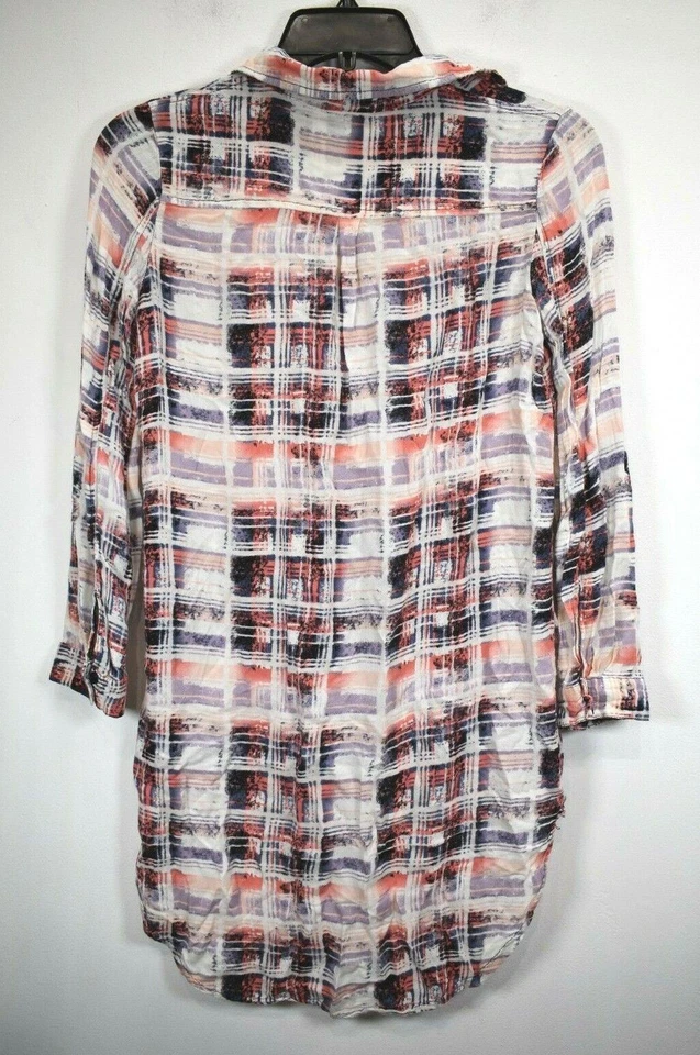 Camisa informal Cato Girls multicolor manga larga solapa bolsillo abotonada L Foto 2 de 4