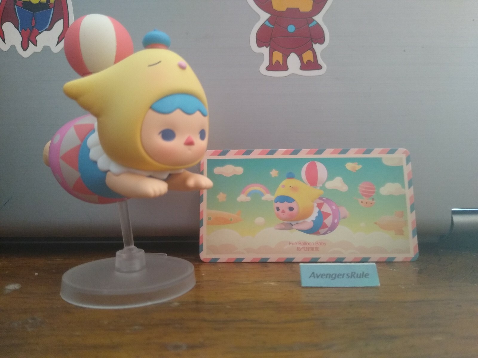 Pop Mart Pucky Flying Babies Mini Figure Fire Balloon Baby-image